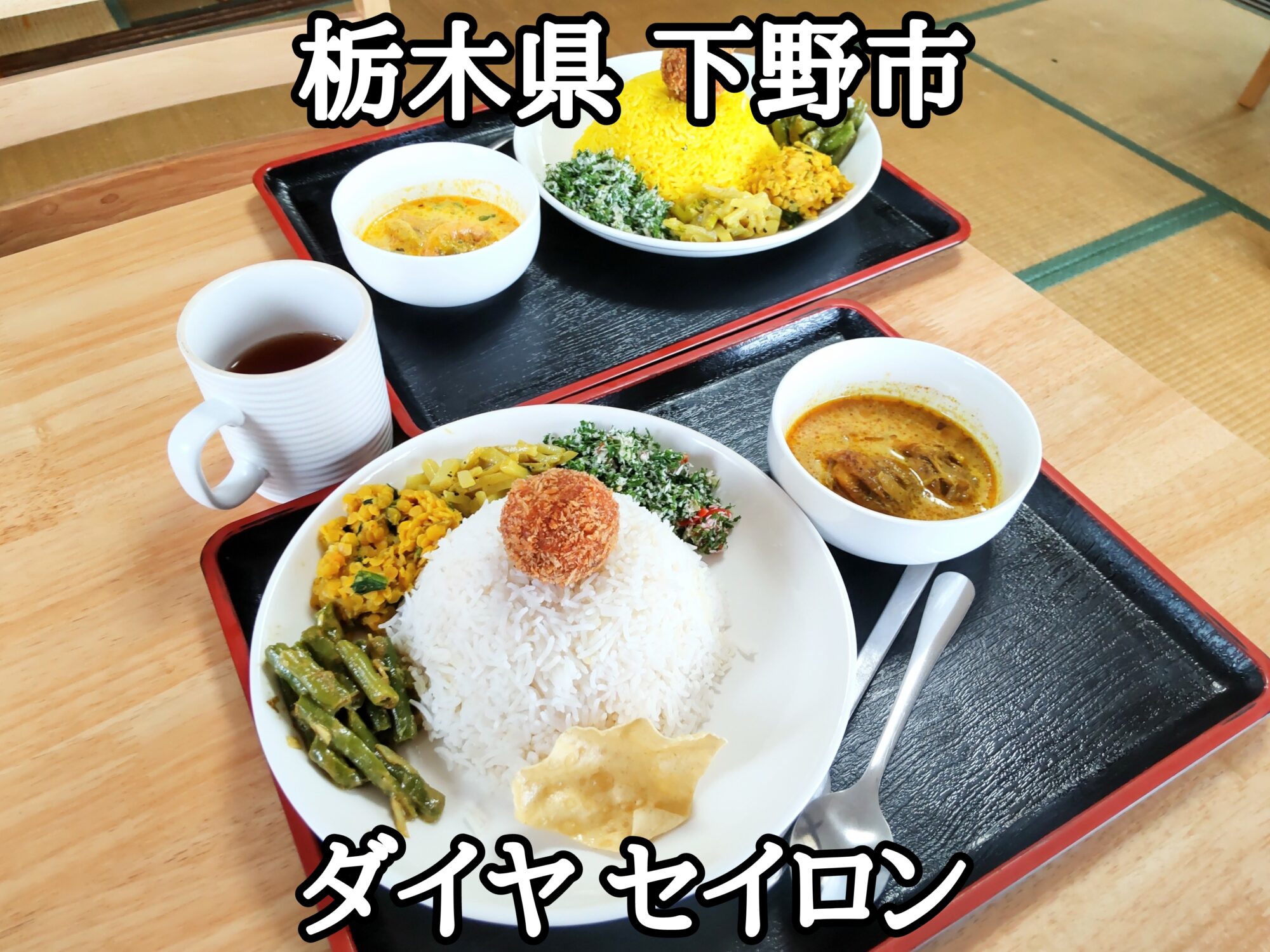 【栃木県】【下野市】「Daiya Ceylon Punchi Kade ダイヤ セイロン」スリランカ料理の新店でライスアンドチキンカレーの大盛りの更にライス多めでお願いしました